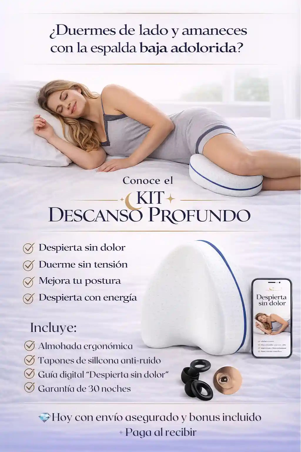 KIT Descanso Profundo | Almohada Ergonómica